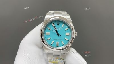 Clean Factory Rolex Oyster Perpetual 3230 Blue Face Watch